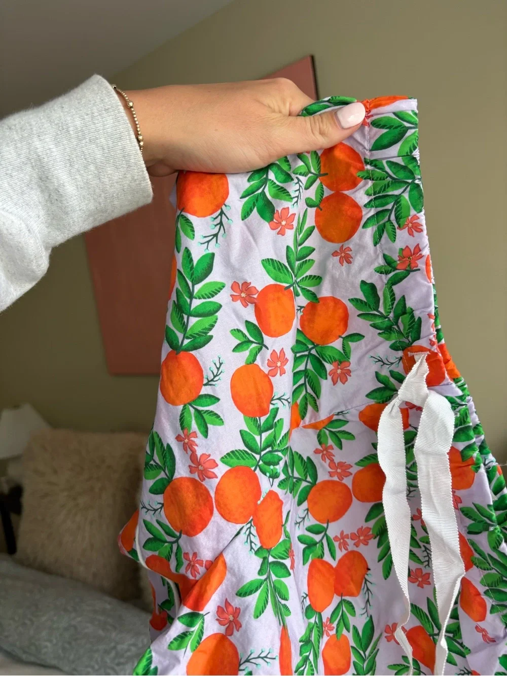 JCrewOrange print Short Pajama Set - Picture 2 of 2